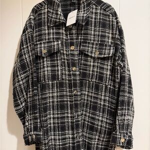 Forever 21 Monochrome Checkered Jacket